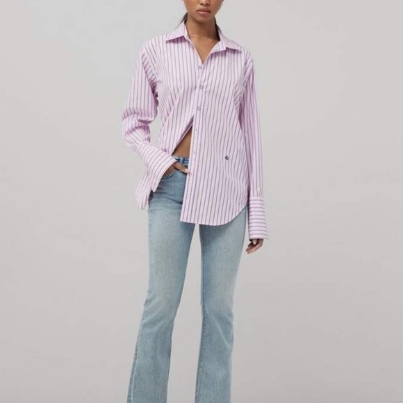 rag & bone Diana Cotton Striped - Picture 6 of 11
